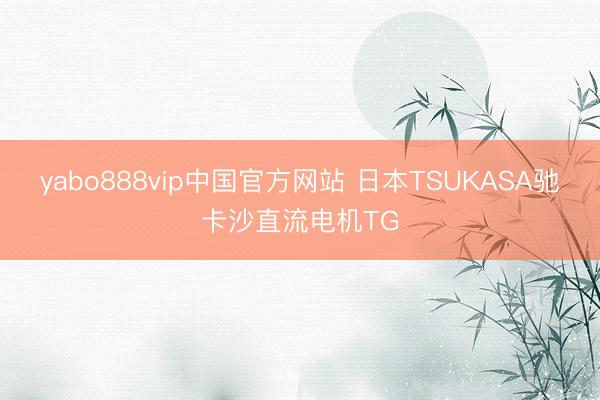 yabo888vip中国官方网站 日本TSUKASA驰卡沙直流电机TG