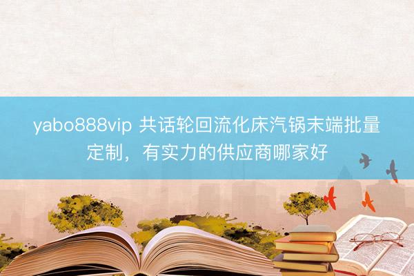 yabo888vip 共话轮回流化床汽锅末端批量定制，有实力的供应商哪家好
